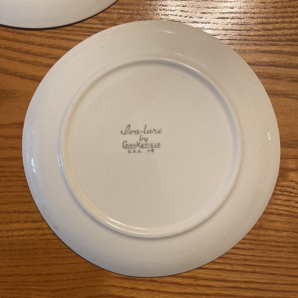 Vintage Raggedy Ann & Andy Ware by Crooksville USA 1940’s set of 2 Plates - Picture 7 of 12